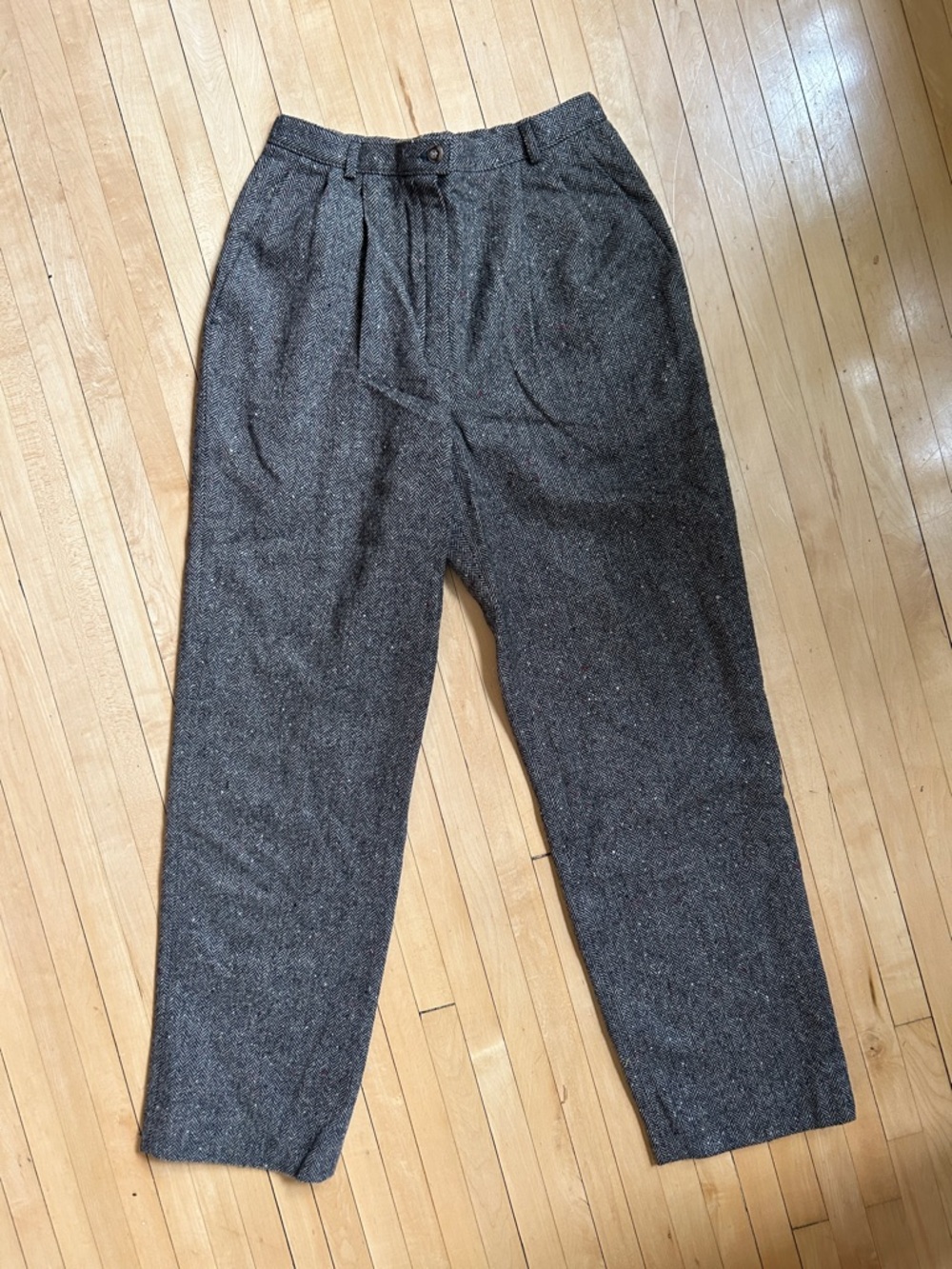 Pendleton Vintage Wool Tweed Pleated Pants